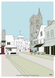 St. Albans Clock Tower from the Market